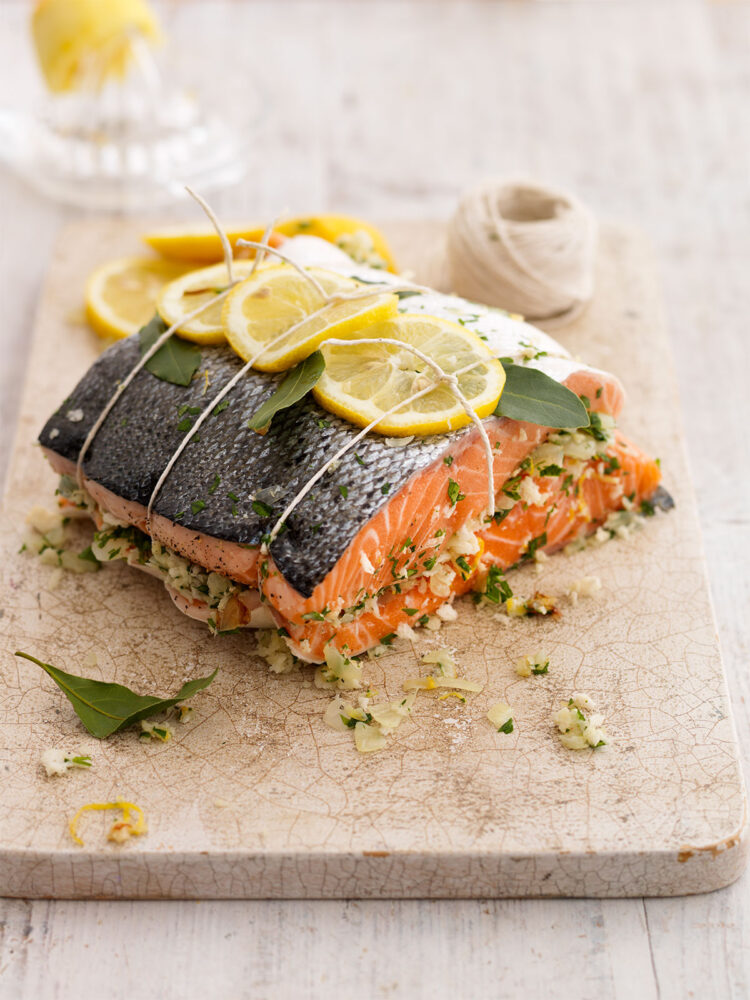 Lemon and parsley salmon