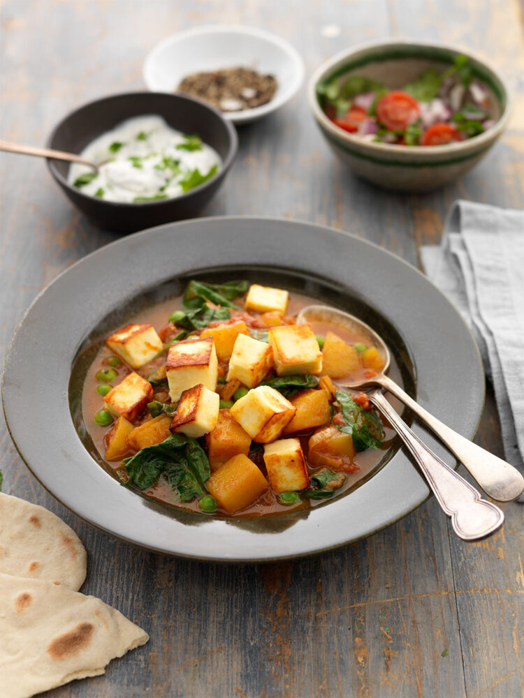 Paneer and veg curry